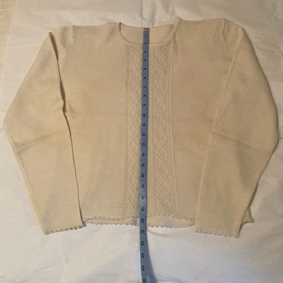 Vintage Cable Pointelle Sweater - Picture 5 of 8